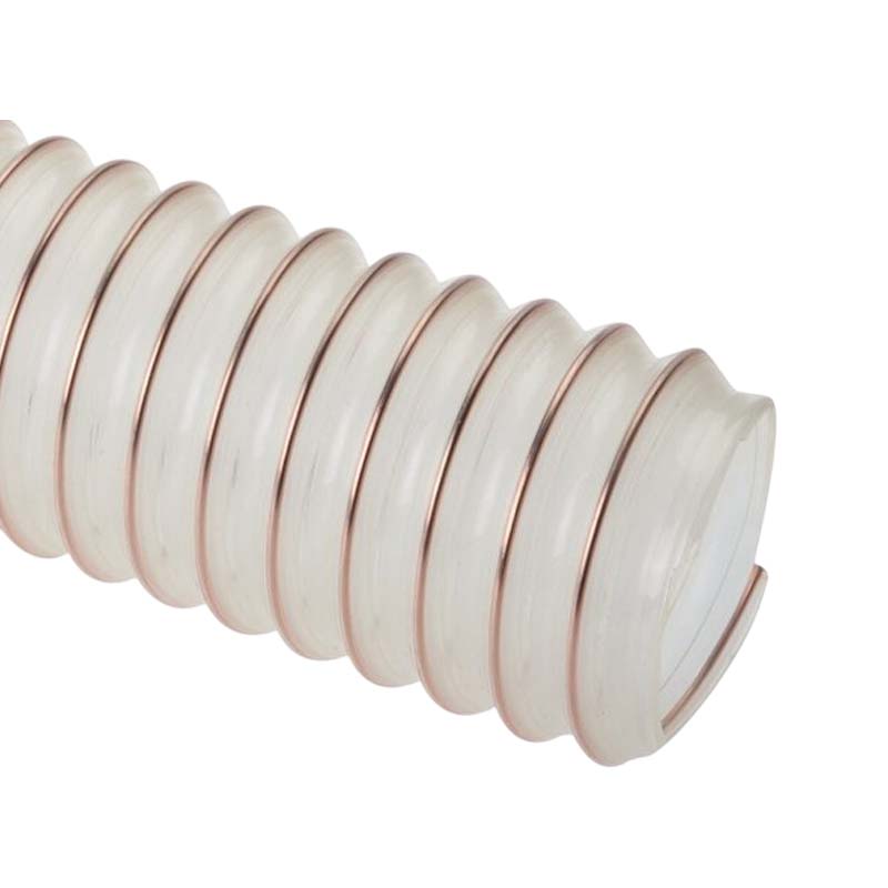 70 mm PU Saug Ansaug Druck Spiral Flex Staub Holz Metall Späne Schlauch Anlage - Wandstärke 0,6 mm - PN 0,80 bar
