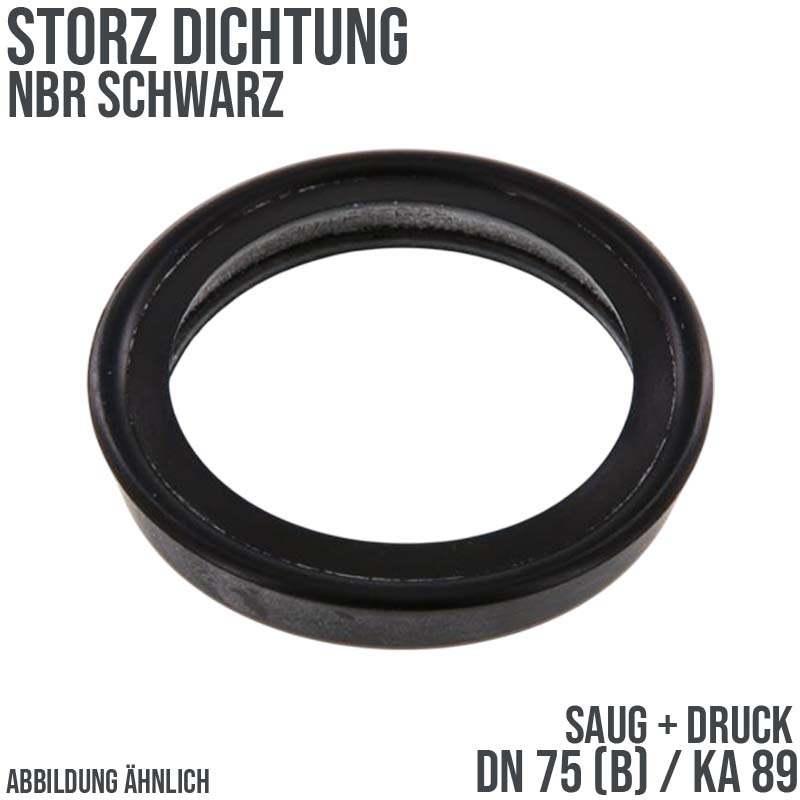 Dichtung STORZ  B DN 75 KA 89 Kupplung (Saug/Druck) NBR schwarz