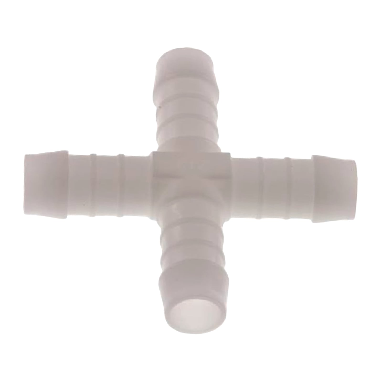 13 mm POM Kreuz Schlauch Verbinder Stutzen Tülle Kupplung Fitting weiss PN 10 bar