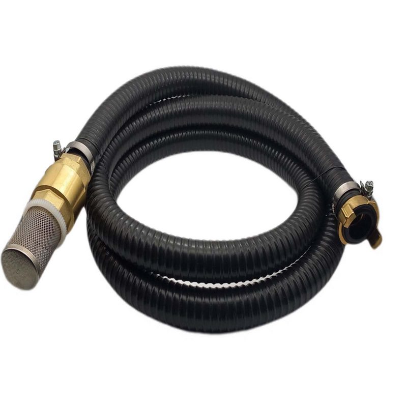 25 mm 1" Zoll Ansaug Saug Schlauch Pumpen Garnitur Schnellkupplung schwarz - 6 m