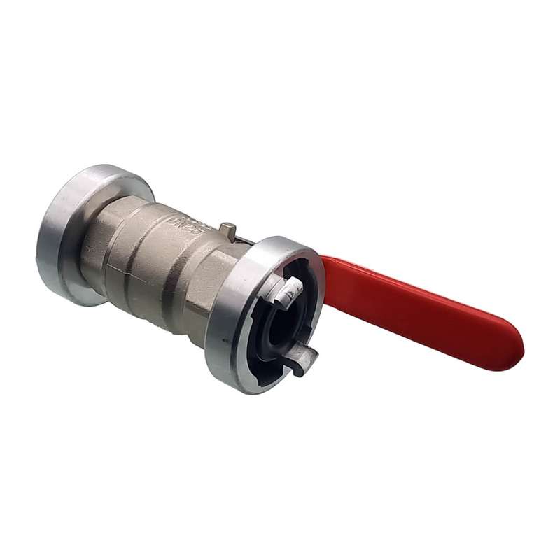 STORZ DN 38 KA 51 Messing Kugelhahn 2-fach Kupplung (PN10)