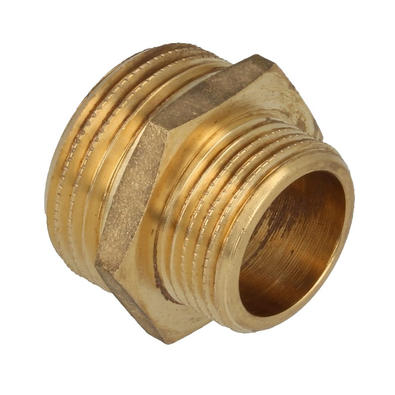 4" x 3" Doppel Nippel Nr. 245 Reduktion Aussen x Aussengewinde AG Messing Fittings PN 10 bar