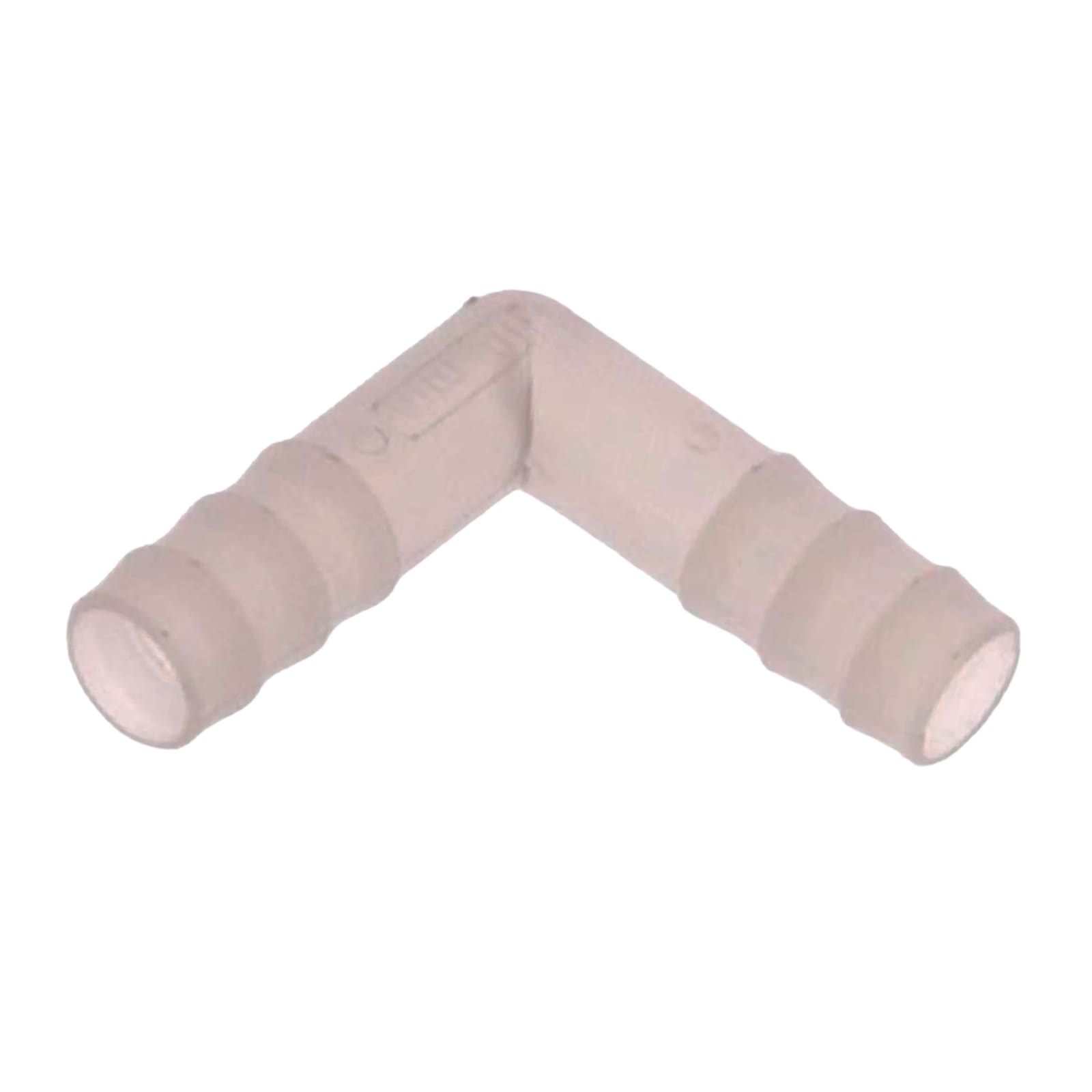 9 mm PVDF Winkel 90° Schlauch Verbinder Stutzen Tülle Fitting FDA Lebensmittel weiss PN 10 bar