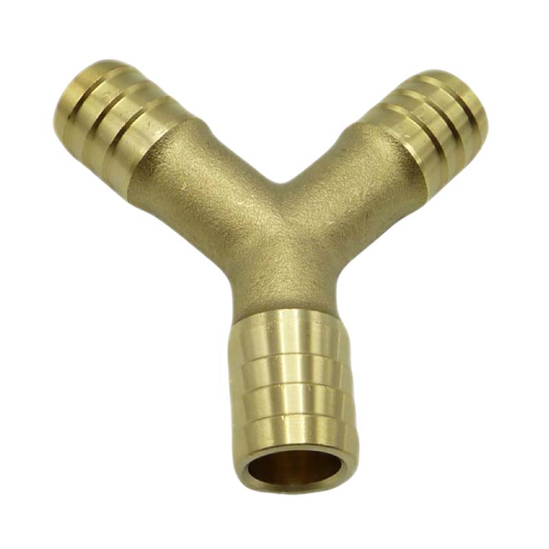 19 mm - 3/4" Zoll 90° Y-Stück Schlauch Verbinder Verteiler Tülle Kupplung Reparatur Messing PN 10 bar