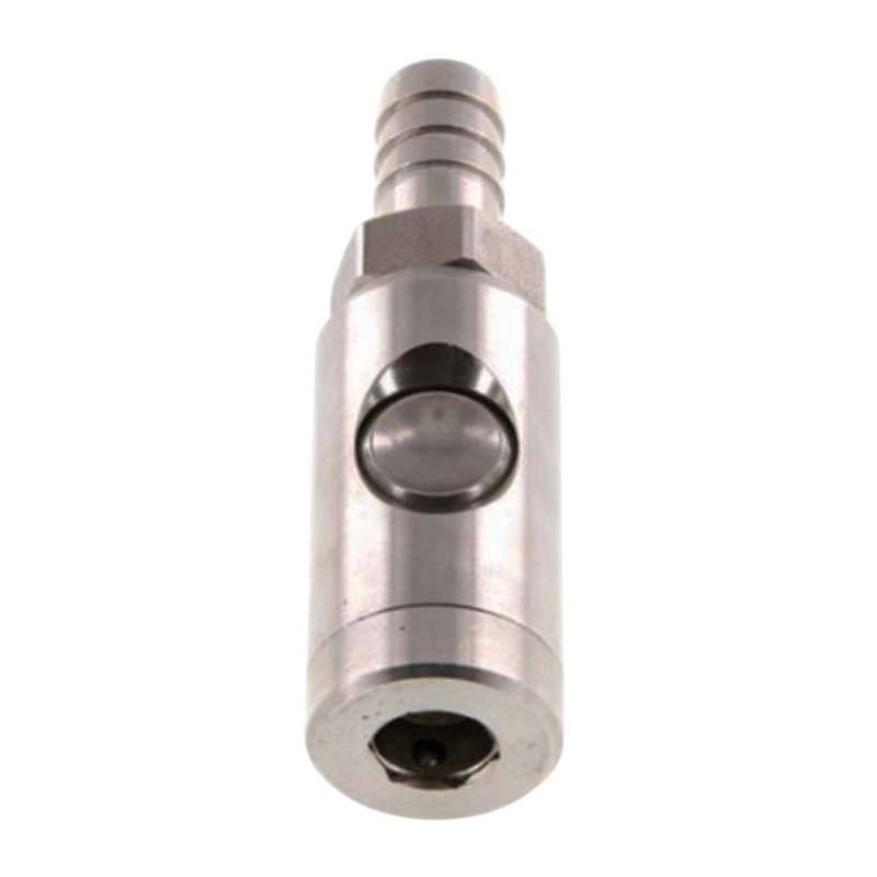 13 mm Druckluft Sicherheits Kupplung Edelstahl NW 7.2 Schlauch Tülle - PN 12 bar