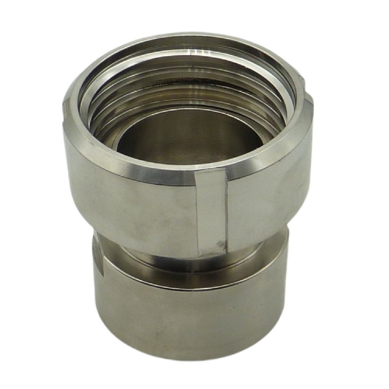 S60 x 6 IBC Adapter mit Innengewinde IG 1" Edelstahl AISI 316 Container Fass Tank Zubehör PN16 bar