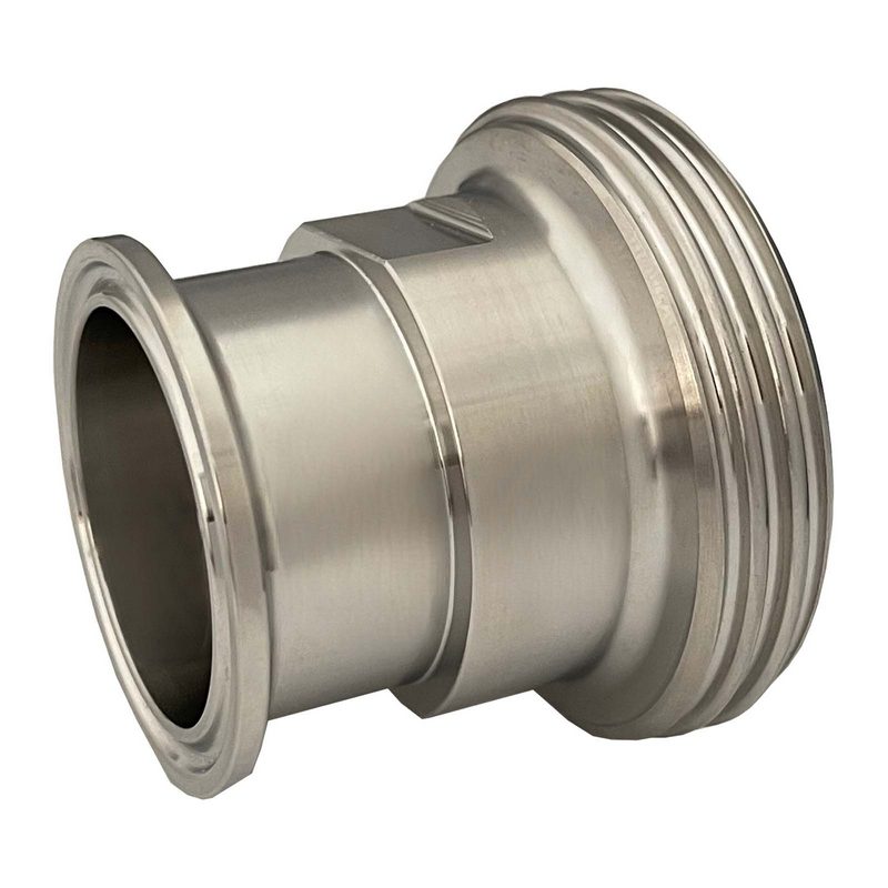 DN 76 SMS Kupplung 1145 Übergang Adapter Vaterteil Außengewinde -> Clamp Teller 106,0 mm - PN 25 bar