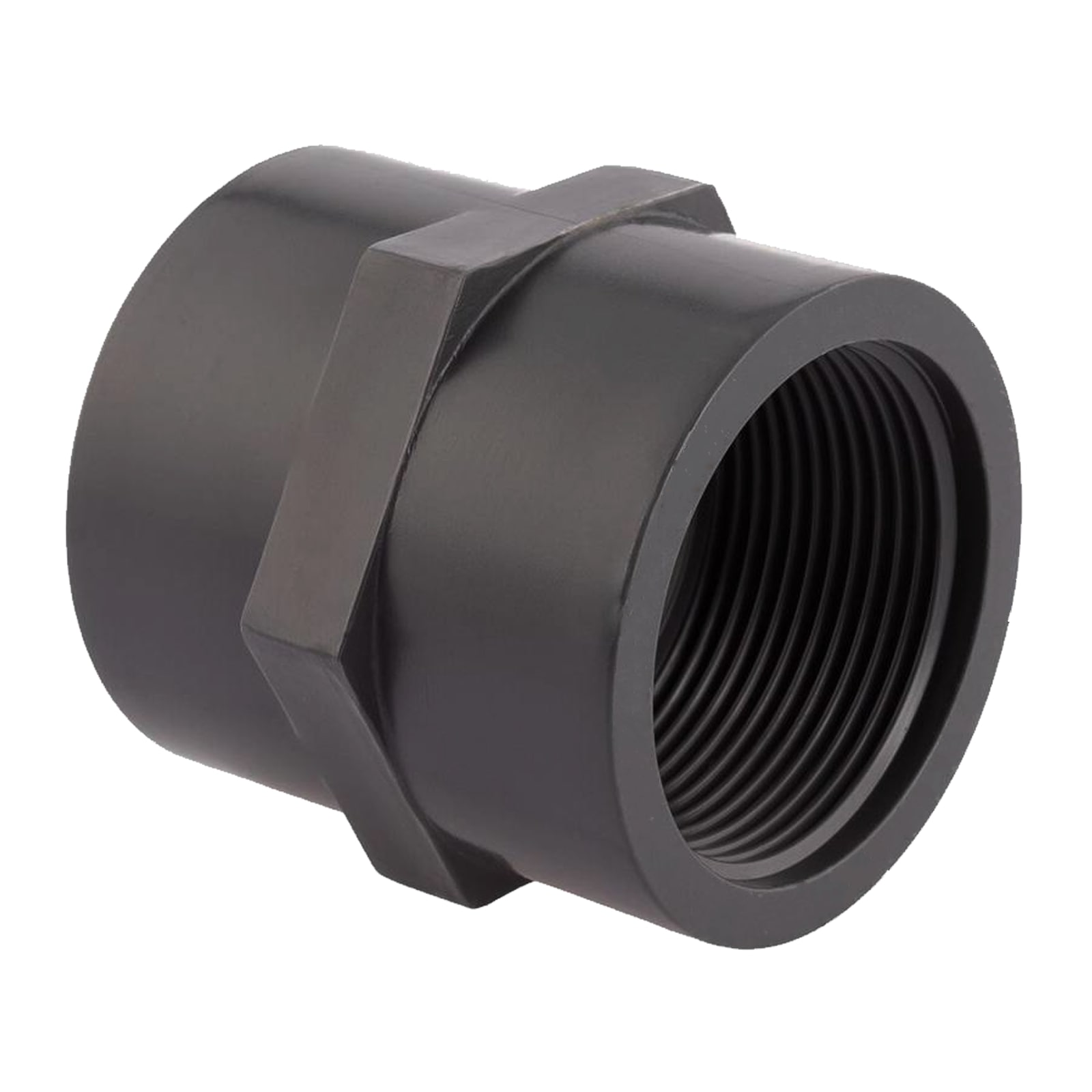 4" PVC Fitting Gewinde Muffe 2-fach Innengewinde Verbinder - PN 10 bar