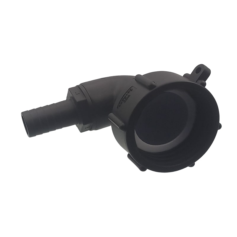 S60 x 6 IBC Winkel 90° Adapter Tülle Stutzen 19 mm 3/4" Container Fass Tank Zubehör PN 10 bar