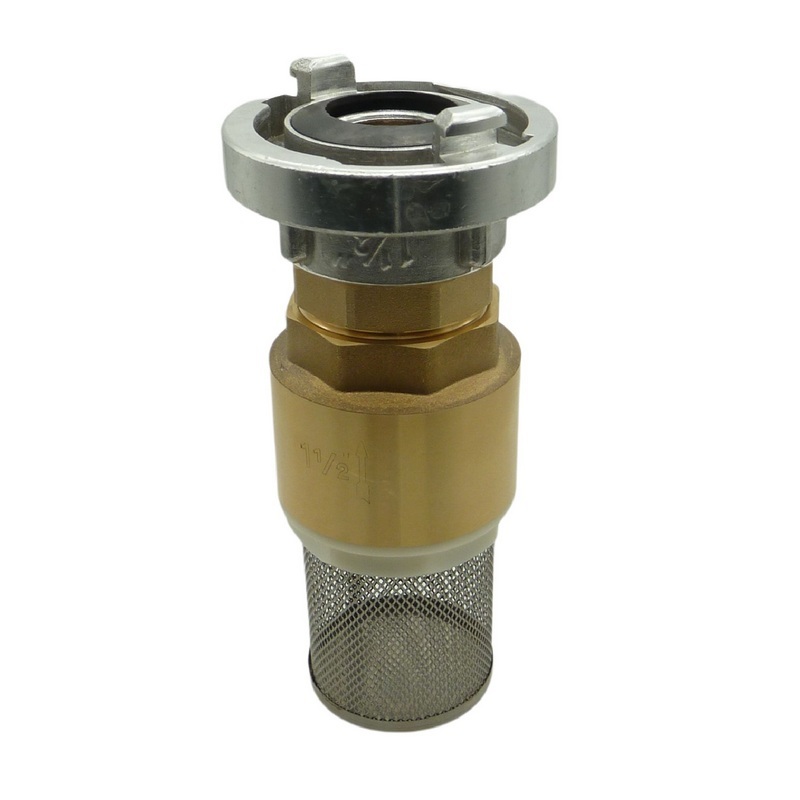 STORZ DN 38 KA 51 Fuß Rückschlag Ansaug Ventil 1 1/2" Zoll Messing Pumpen Anschluss PN 8 bar