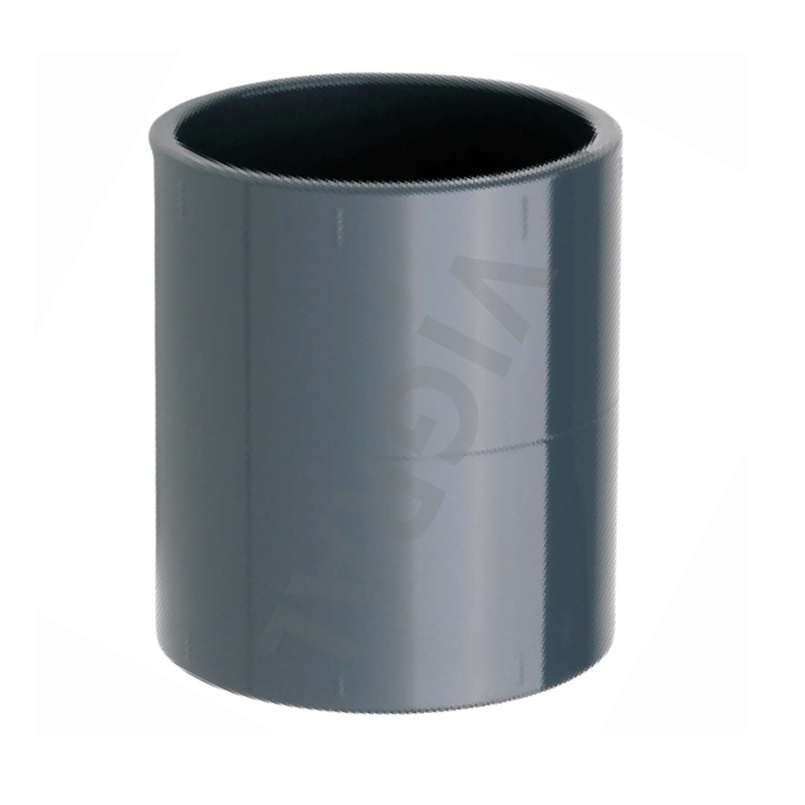50 mm PVC Klebe Fitting Muffe Verbinder (90 mm Länge) - PN 16 bar