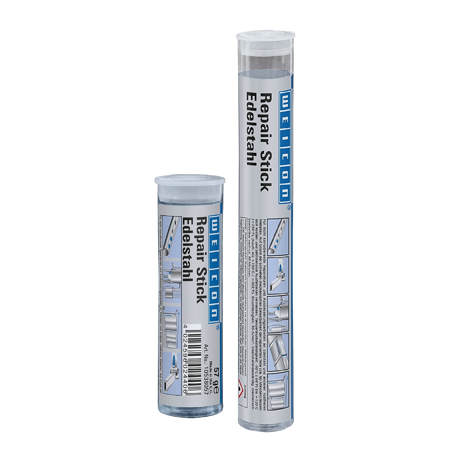 Repair Reparatur Stick Knete Epoxidharz Edelstahl nicht korrodiernd Trinkwasserzulassung - 115 gr