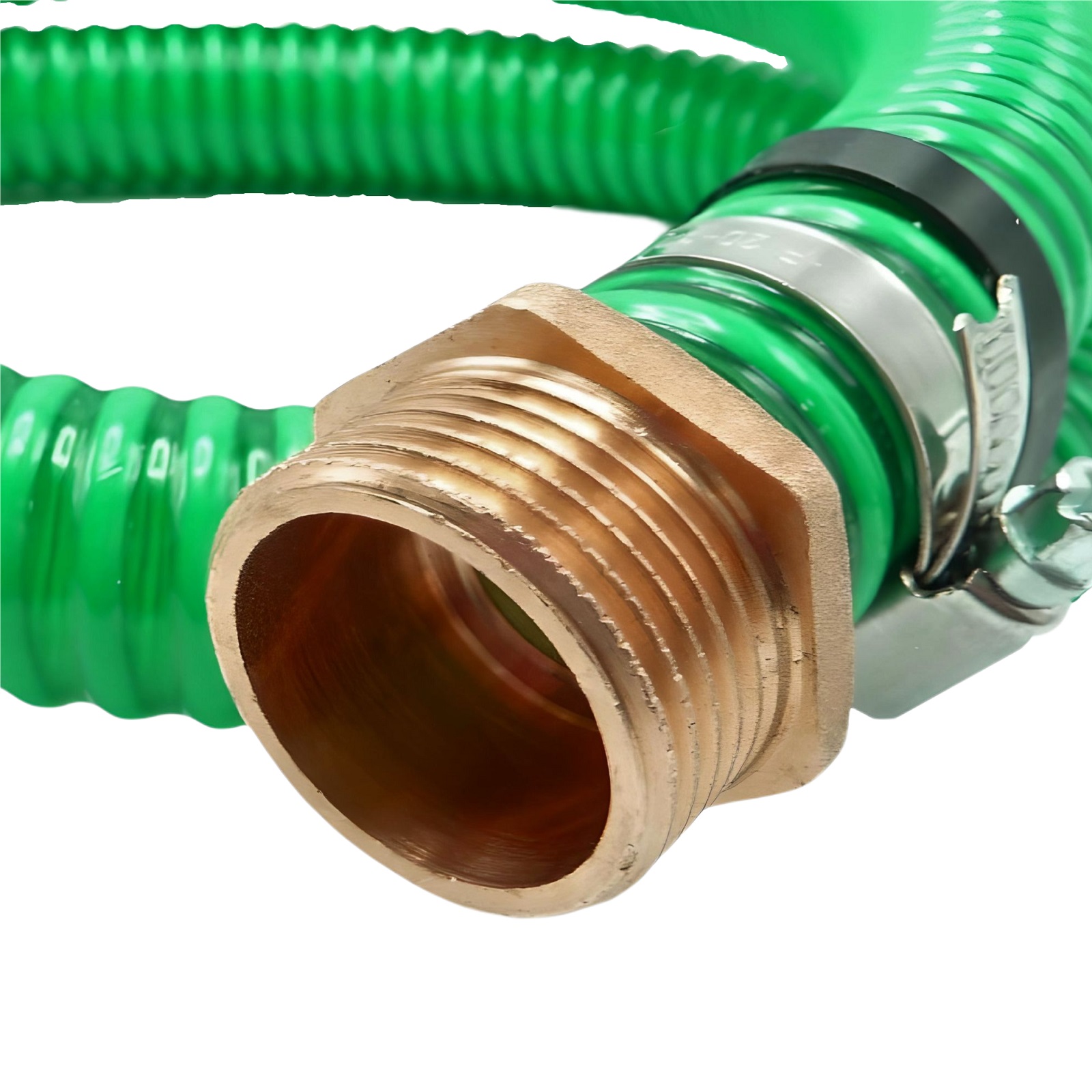 25 mm 1" Zoll Saug Schlauch Pumpen Garnitur Verlängerung  grün - 2 m