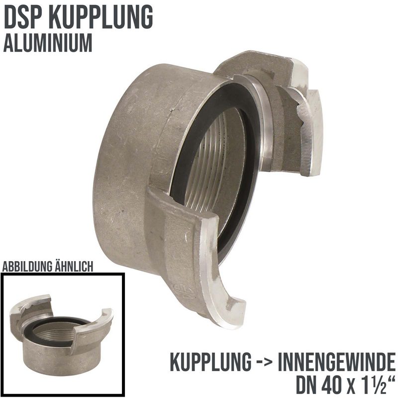 DN 40 DSP Kupplung Aluminium BSP Innengewinde IG 1 1/2" - PN 16 bar