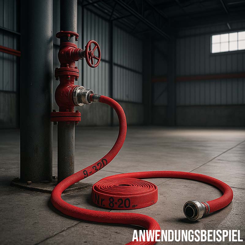 STORZ D KA 31 25 mm 1" Feuerlösch Feuerwehr Pumpen Industrie Schlauch rot CLASS 2 PN 16 bar - 10 m