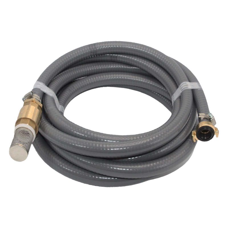 19 mm 3/4" Zoll Ansaug Saug Schlauch Pumpen Garnitur Schnellkupplung grau - 25 m