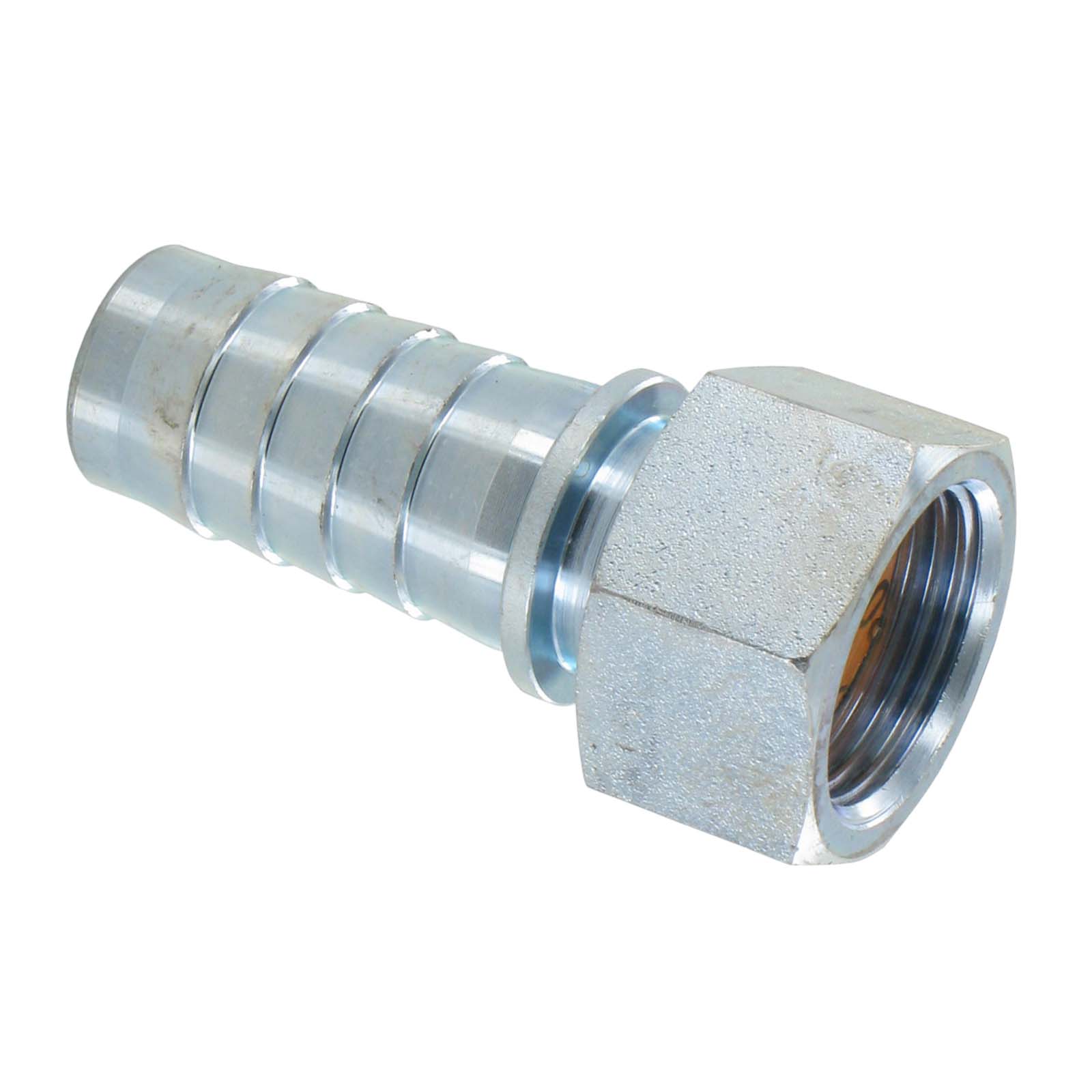 2" Dampfschlaucharmatur Innengewinde Sicherungsbund Stahl verzinkt Stutzen Tülle 51 mm - PN 18 bar
