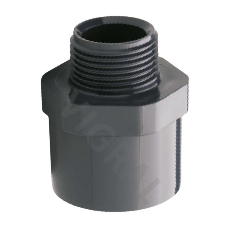 140 mm PVC Klebe Fitting Übergangsnippel Sechs-/Achtkant 140/160 mm x 4" Muffe Verbinder - PN 10 bar