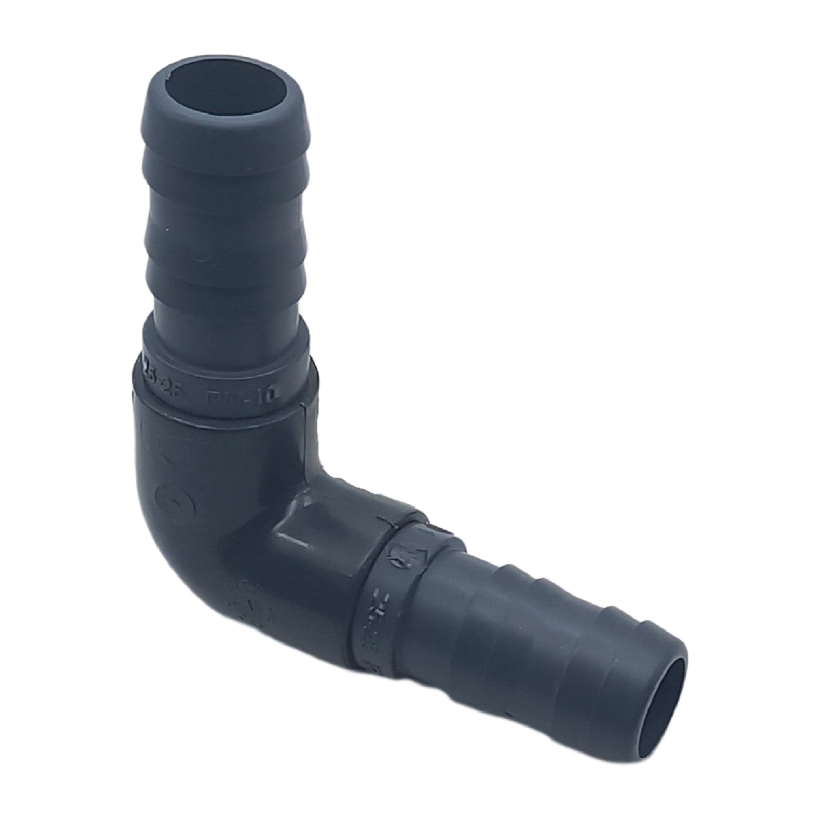 25 mm PVC PROFI Winkel 90° Schlauch Verbinder Stutzen Tülle Pool Teich Garten - PN 10 bar