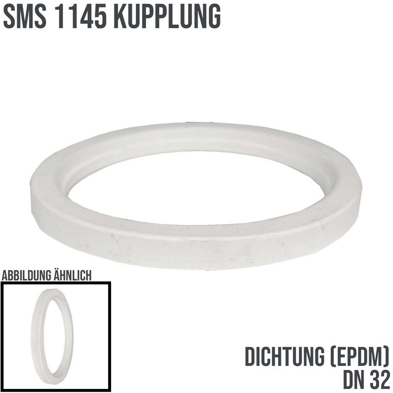 DN 32 SMS 1145 Kupplung Dichtung EPDM FDA - weiß