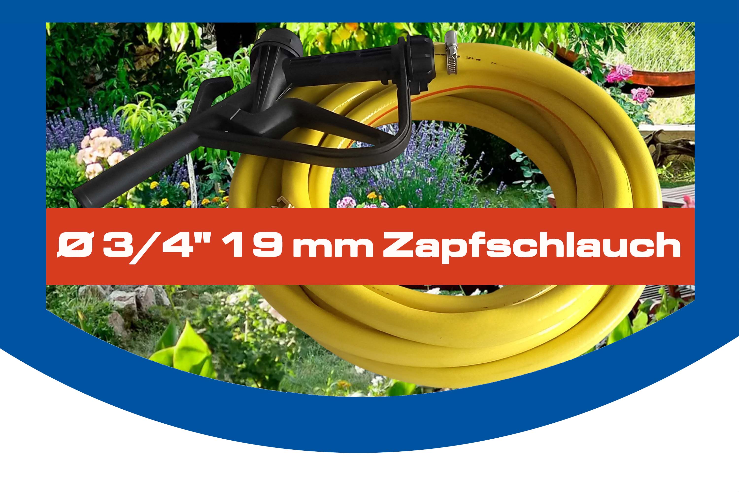 Ø 3/4" 19 mm Zapfschlauch