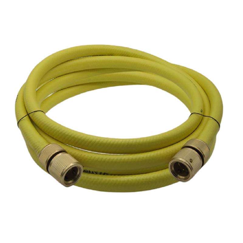 1/2" 13 mm Garten Wasser Schlauch Garnitur gelb Quick-Anschluss (Click-System) 3 Lagen - PN 8 bar - 20 m