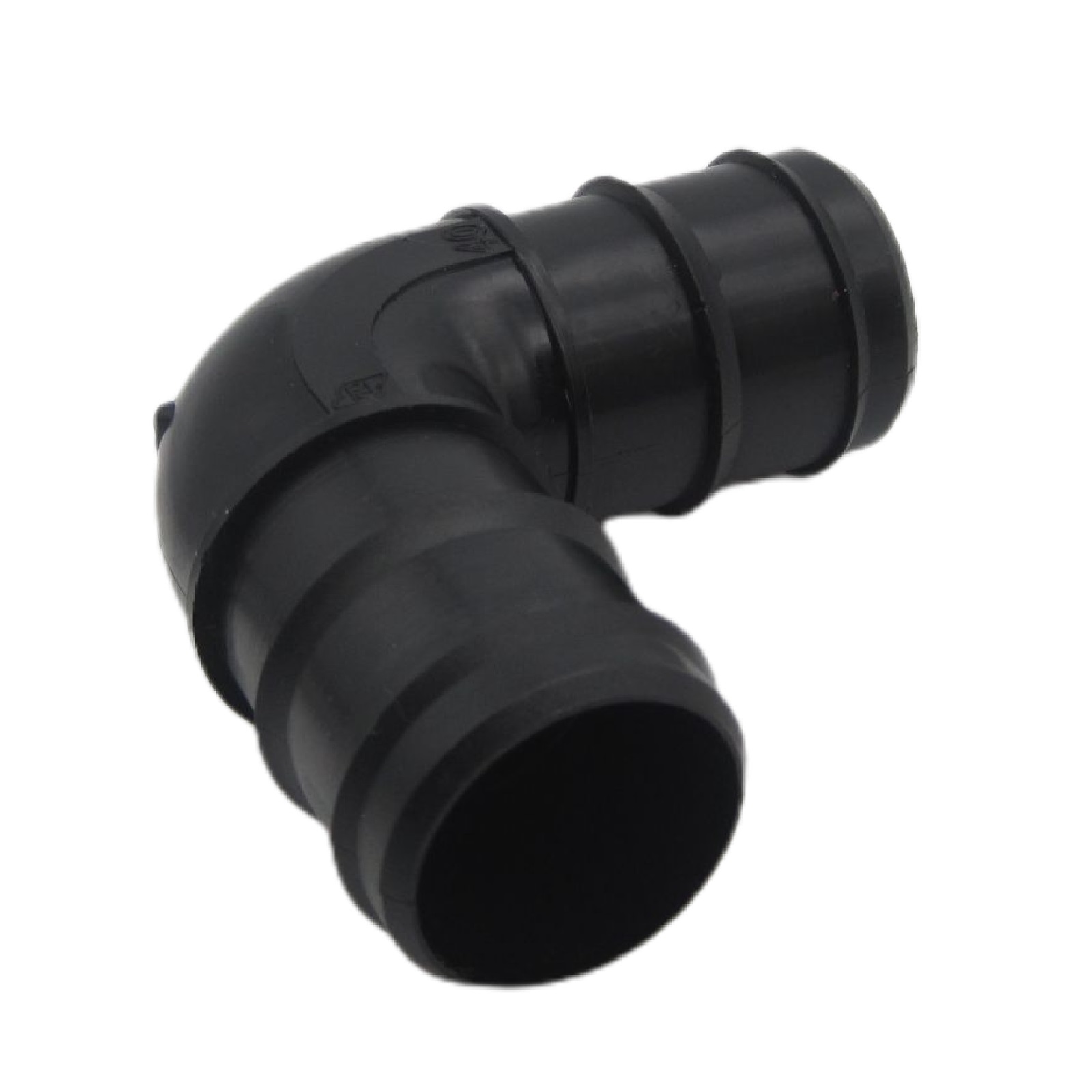 38 mm Winkel 90° PP Schlauch Tülle Stutzen Verbinder Pool Schlauch schwarz - PN 4 bar
