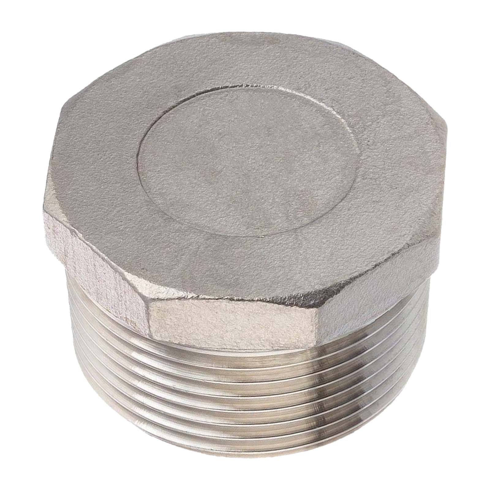 4" Edelstahl Fitting V4A AISI 316 Stopfen Sechskant Außengewinde AG - PN 16 bar