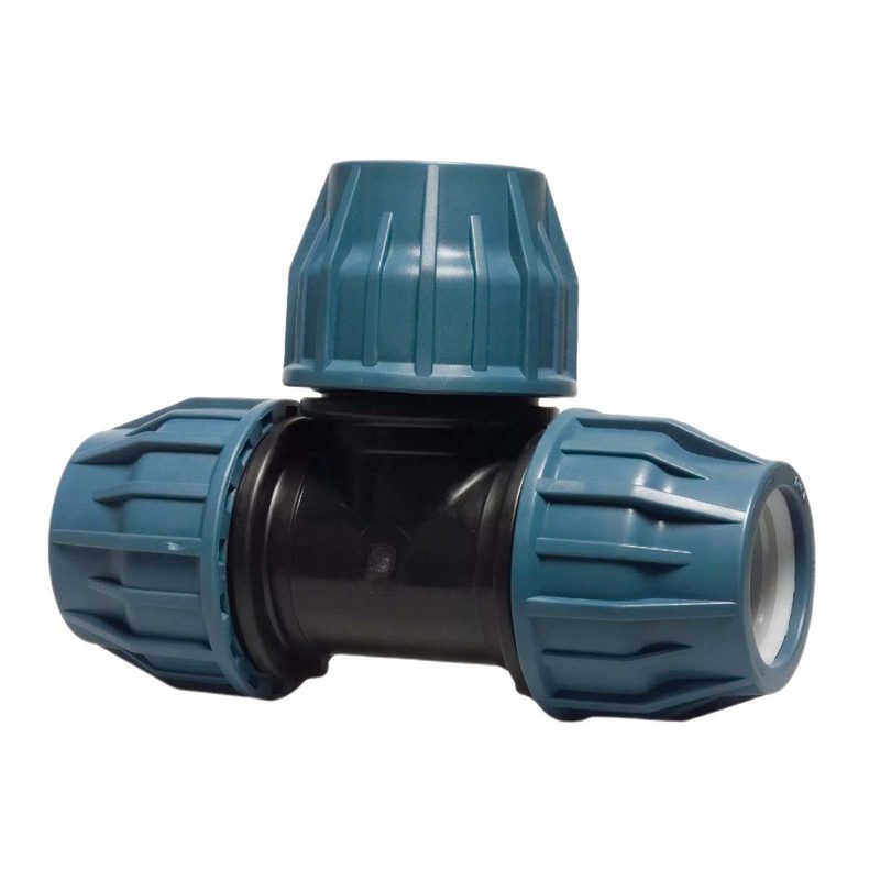 110 mm PE PP Fitting Klemm Verbinder Verschraubung Muffe Rohr T-Stück 90° DVGW - PN 16 bar