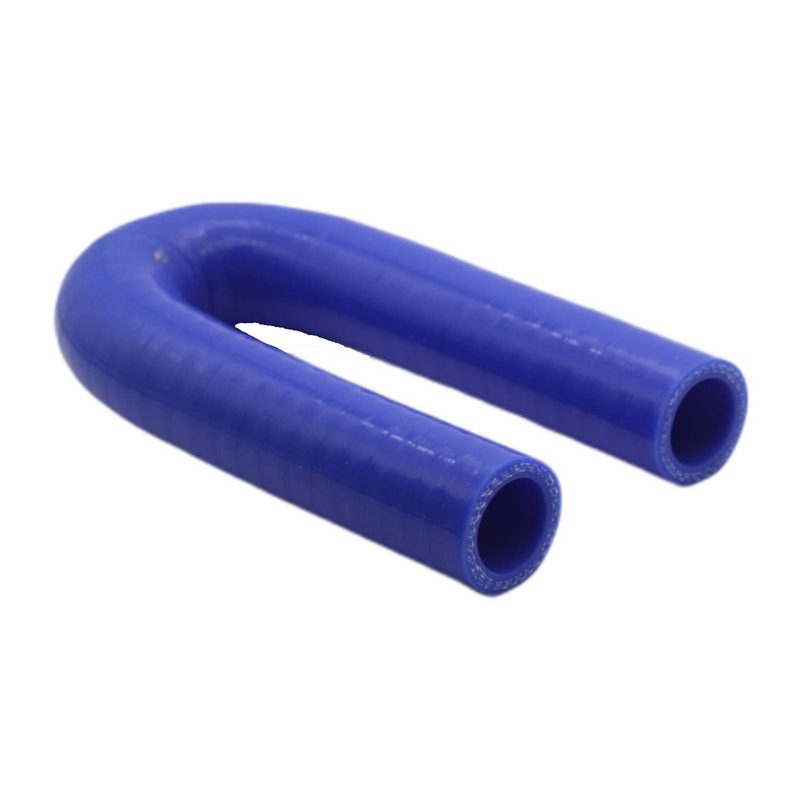 19 x 27 mm Kühlerschlauch Silikon Bogen Krümmer 180° LLK Ladeluft Schlauch blau