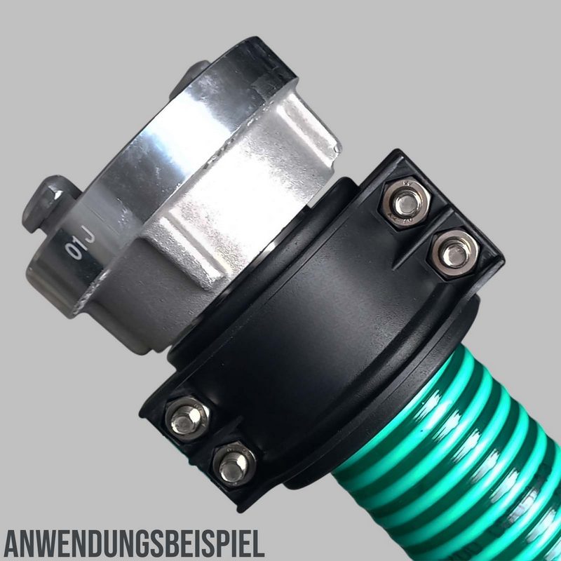 DN 19 Klemmschale Aluminium rot Spannbereich 30 - 33 mm für Schlauch ID x AD 19 x 31 mm - PN 25 bar