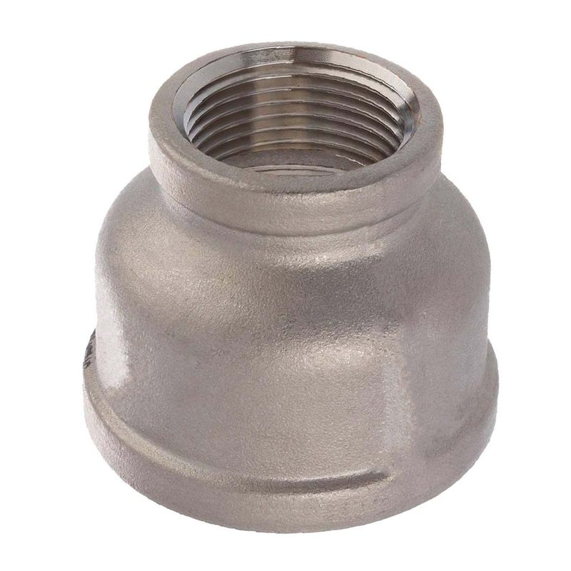 1/2" Edelstahl Fitting V4A AISI 316 Nr. 240 - Reduziermuffe Innen x Innengewinde IG - 1/2 "x 3/8" - PN 16 bar