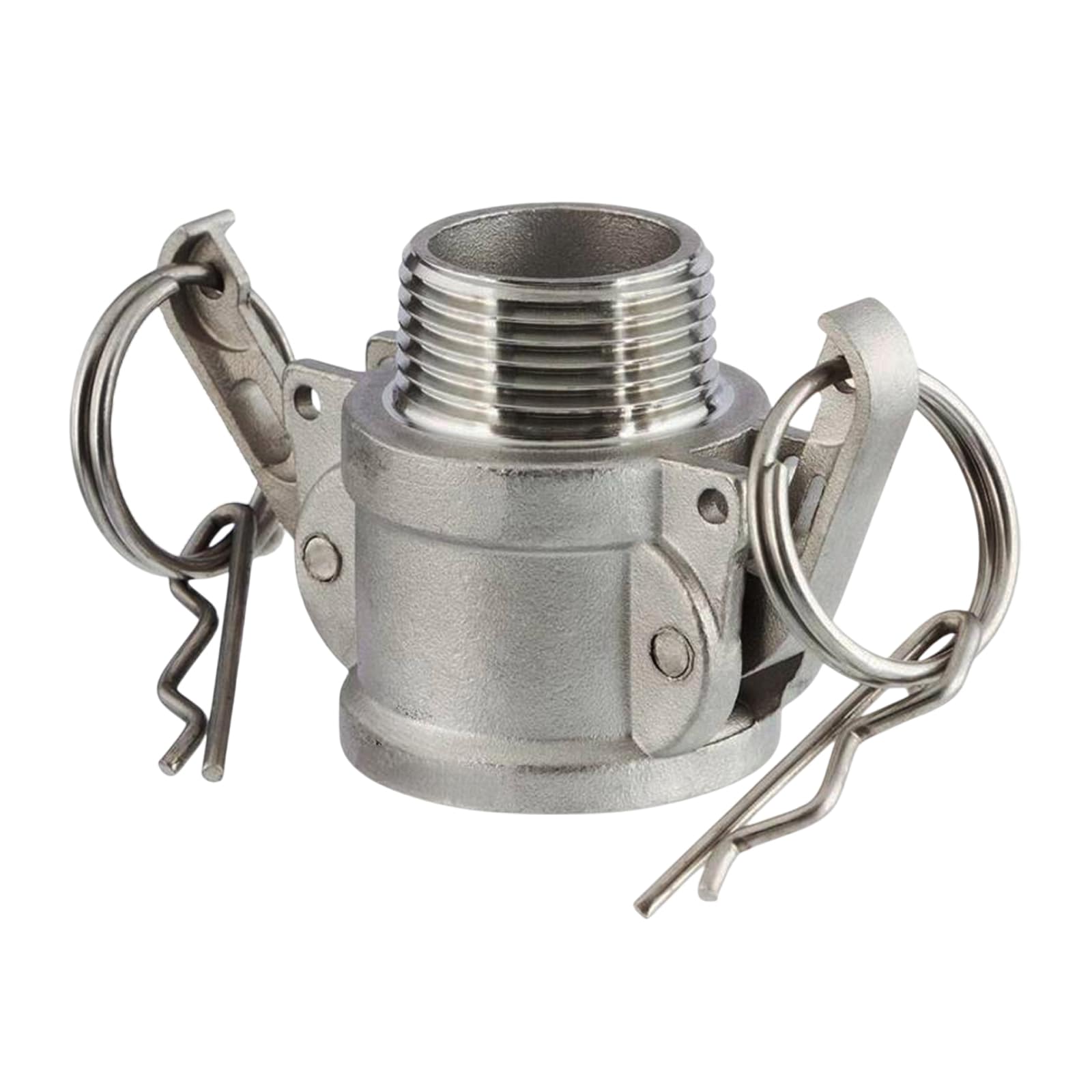 Kamlock Typ B - Mutterteil (45,5 mm) Aluminium ALU mit Außengewinde (AG) 1 1/4" Zoll DN32 - PN 10 bar