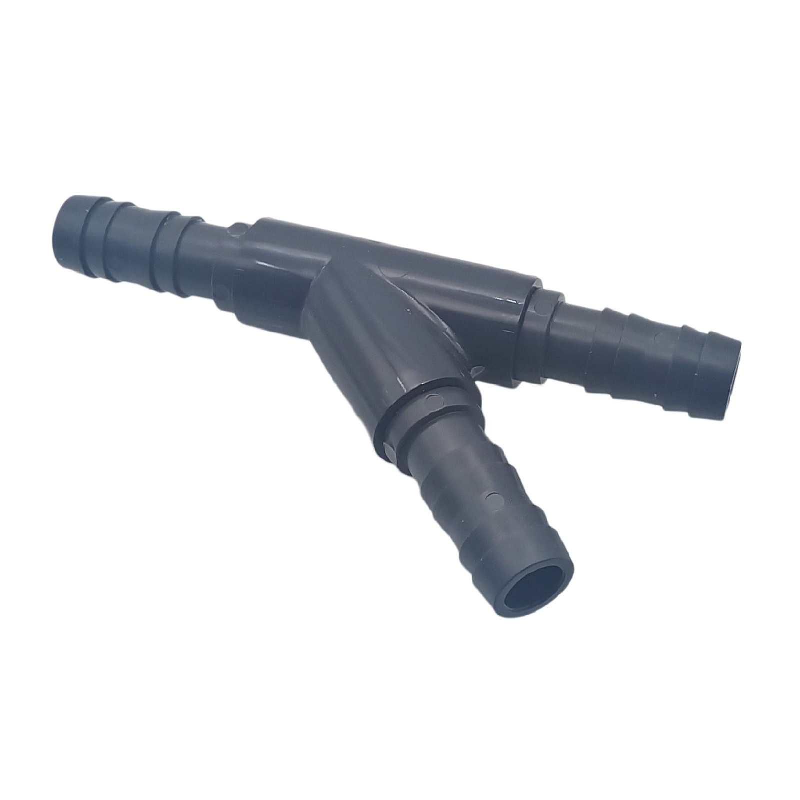 20 mm PVC PROFI T-Stück 45° Schlauch Verbinder Stutzen Tülle Pool Teich Garten - PN 10 bar