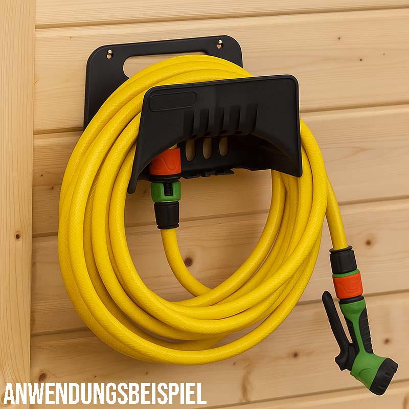 260 x 165 x 120 mm Schlauch Wandhalter Kunststoff Standard schwarz