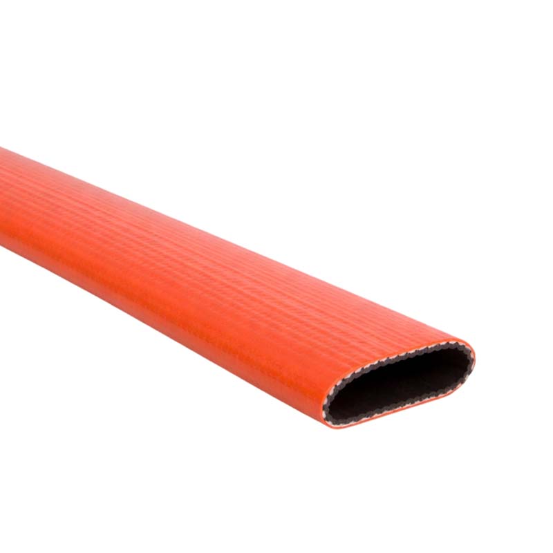 152 mm PVC Flach Schlauch schwer high duty Wasser Abwasser rot PN 6 bar - 25m