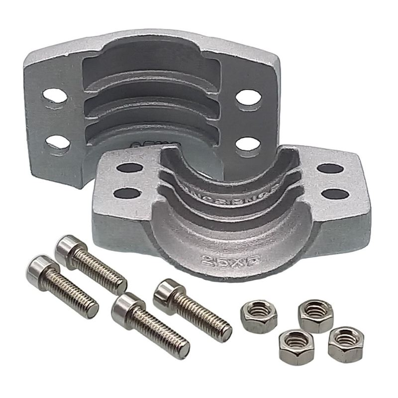 DN 25 Klemmschale Aluminium Spannbereich 34 - 36 mm für Schlauch ID x AD 25 x 35 mm - PN 25 bar