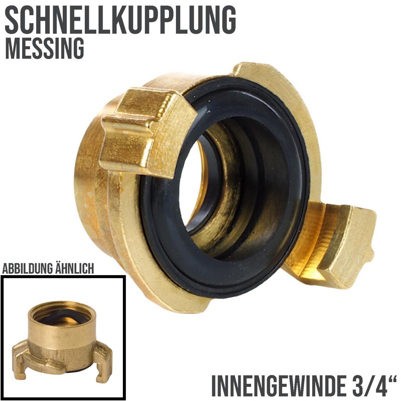 3/4" Schnellkupplung Gewindestück Innengewinde IG Messing (GEKA kompatibel) - PN 12 bar
