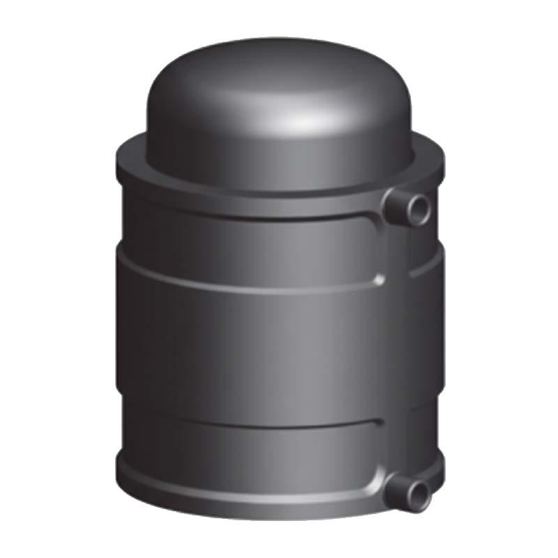 110 mm PE 100 Elektro Schweiß Fitting Kappe SDR 7,4 DVGW 24 VAC schwarz