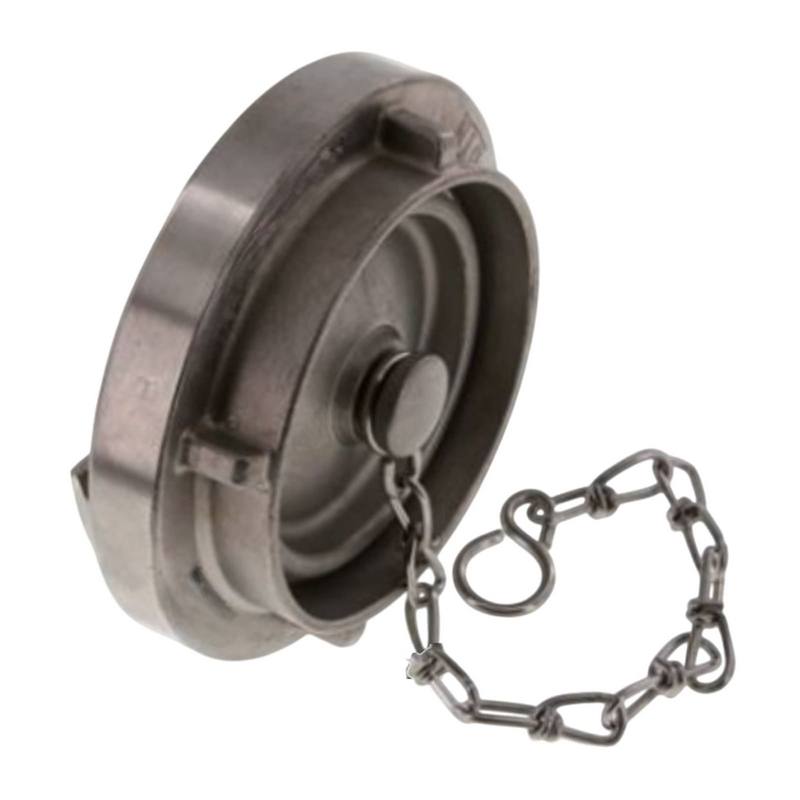 STORZ B DN 75 KA 89 V4A Blindkupplung mit Kette Saug Bau Feuerwehr Schlauch KTW FKM - PN 16 bar