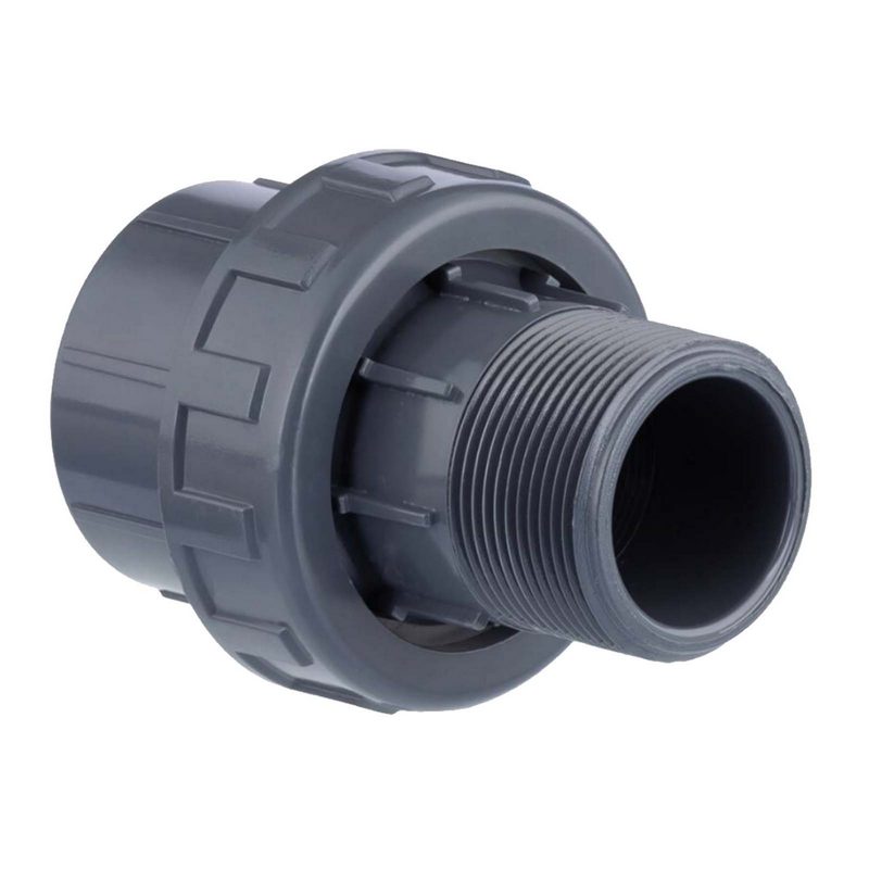 110 mm PVC Klebe Fitting Verschraubung Außengewinde AG 110 mm x 4" Muffe Verbinder - PN 10 bar