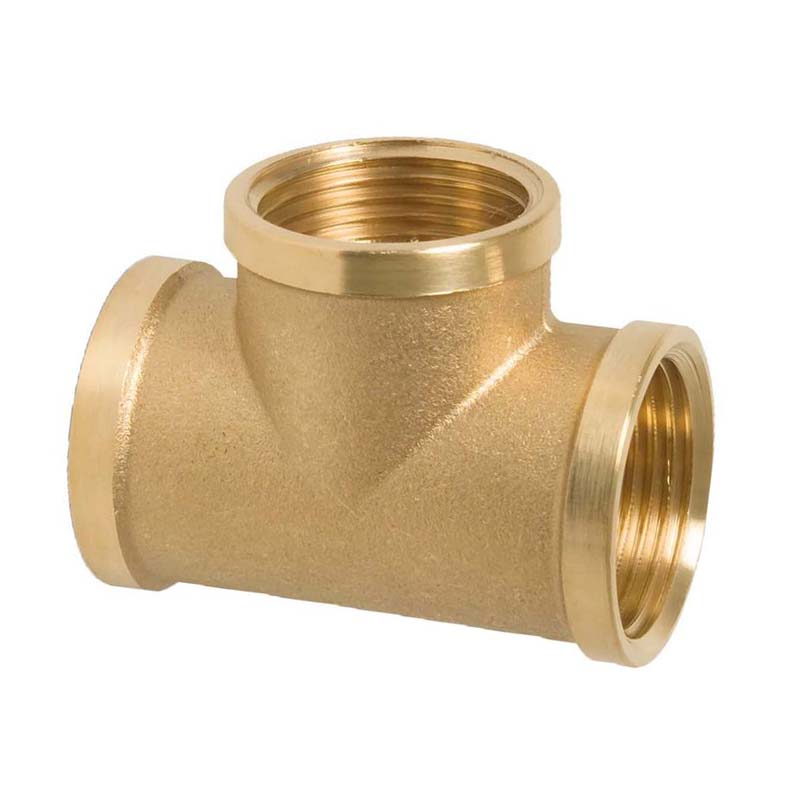 1/4" T-Stück 90° Nr. 130 Innen x Innengewinde IG Messing Fittings PN 30 bar