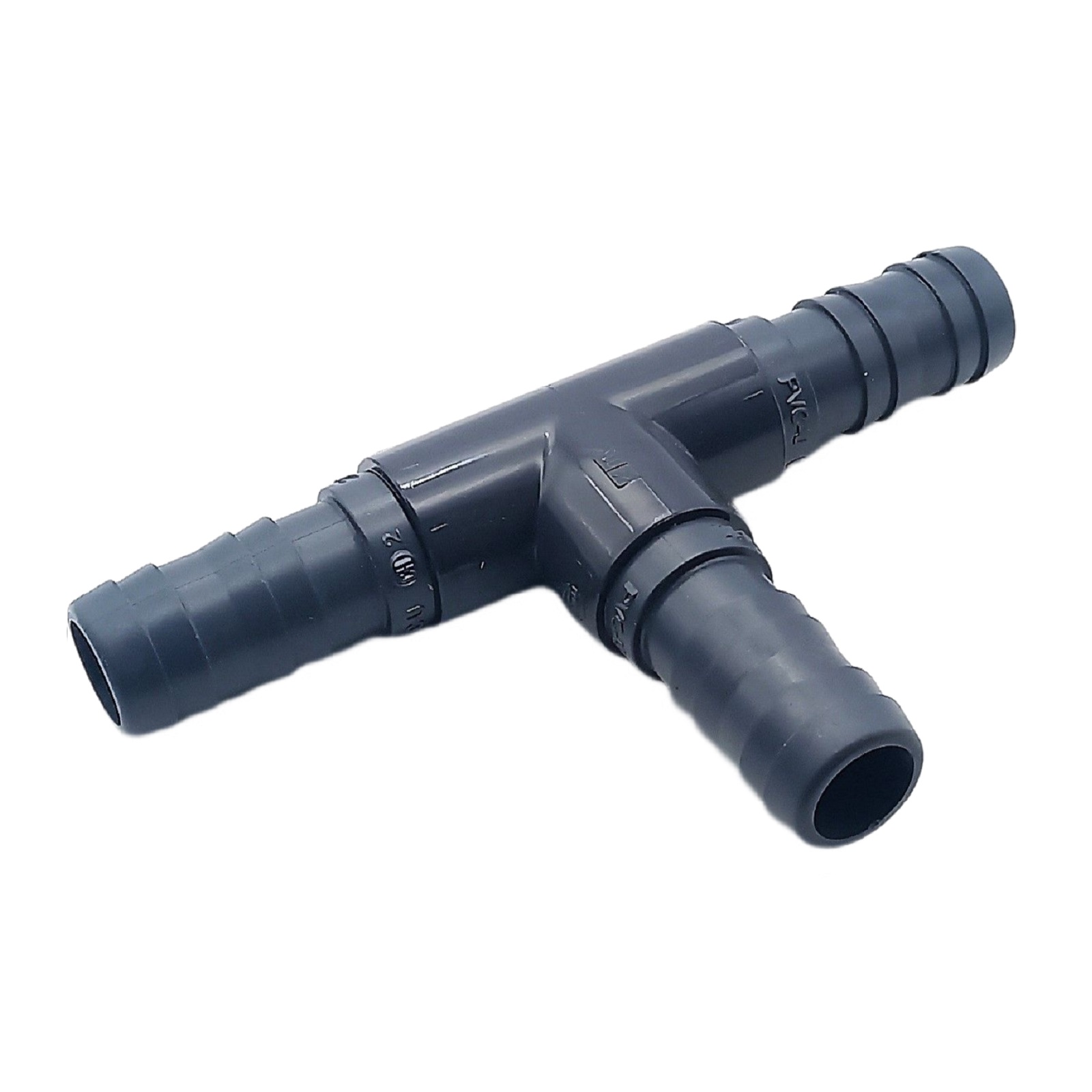 40 mm PVC PROFI T-Stück 90° Schlauch Verbinder Stutzen Tülle Pool Teich Garten - PN 10 bar - Montage-Set
