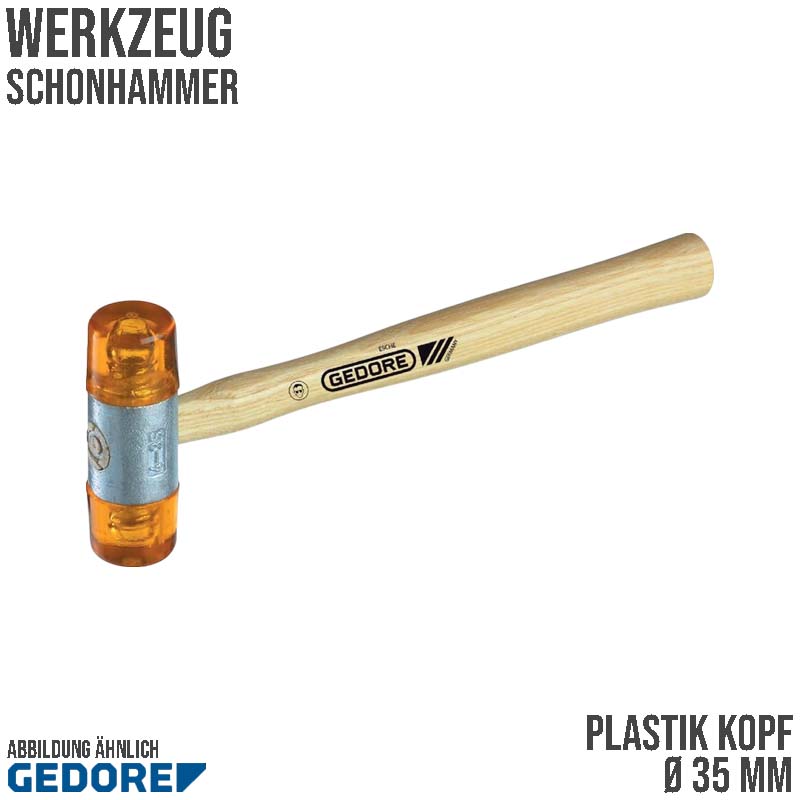 35 mm Plastik Schonhammer Cellulose-Acetat Esche Stiel