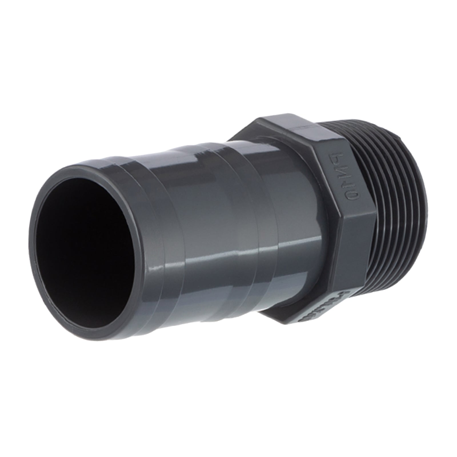 PVC Fitting Schlauch Tülle Stutzen Verbinder Außen Gewinde 50 mm x 1 1/2" AG - PN 10 bar