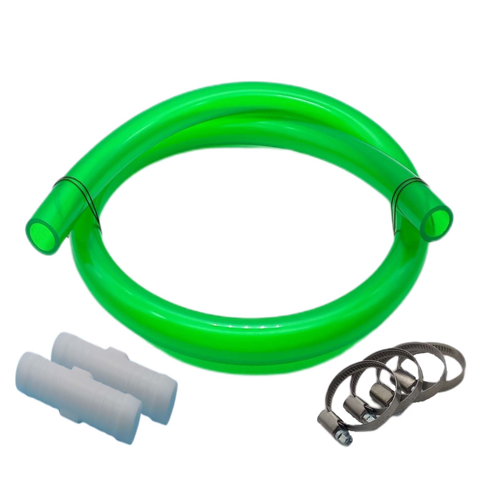 Schlauch Reparatur Set PVC Luft- / Auariumschlauch grün-transparent Verlängerung 25 x 33 mm - 7-teilig