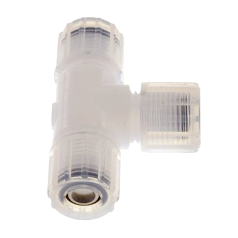 8 x 4 mm T-Stück 90° Kupplung PFA Verschraubung Verbinder PA PP Schlauch FDA - PN 10 bar