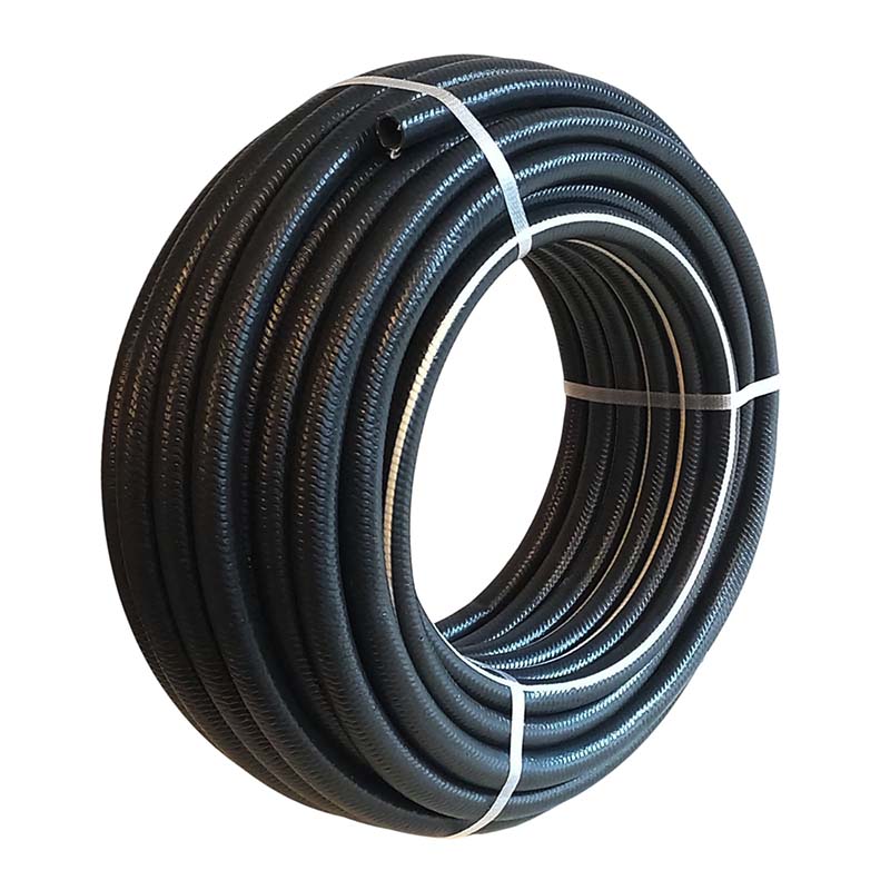 12,5 mm 1/2" 5-lagig PVC Solar Wasser Heizung Warm Universal Schlauch schwarz - PN 8 bar - 25 m Rolle