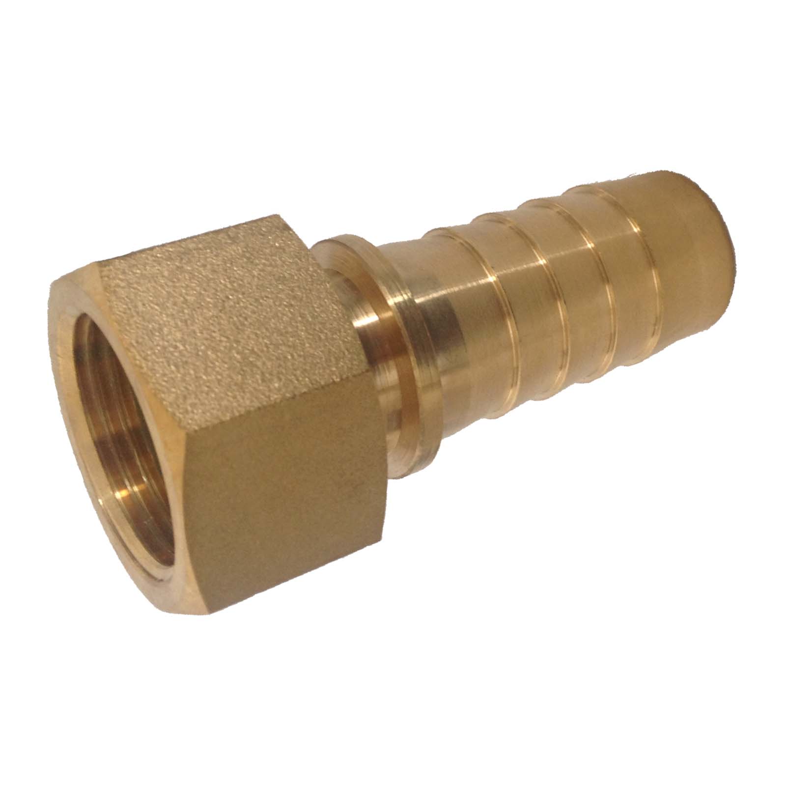 2" Dampfschlaucharmatur Innengewinde Sicherungsbund Messing MS Stutzen Tülle 51 mm - PN 18 bar