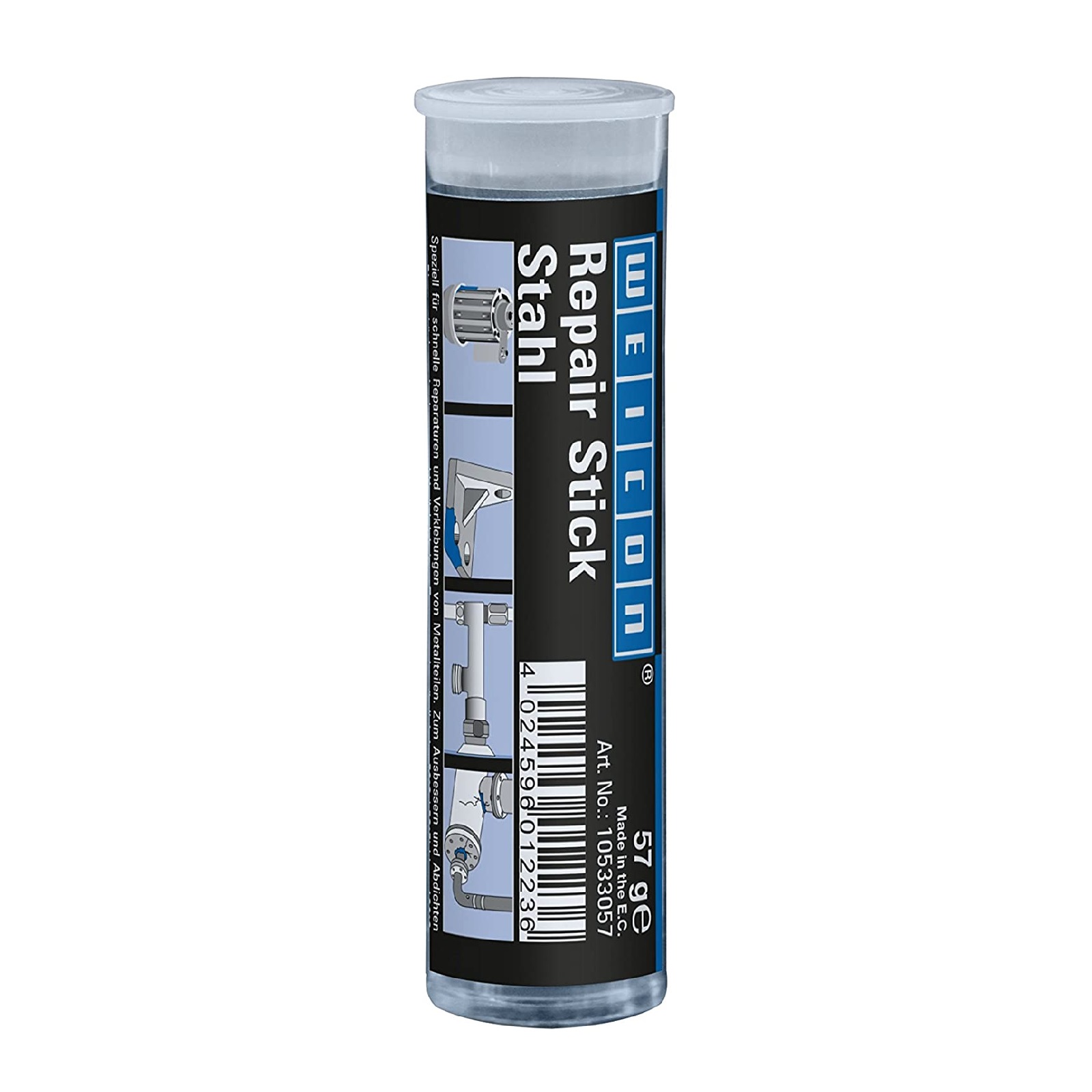 Repair Reparatur Stick Knete Epoxidharz Stahl Trinkwasserzulassung dunkelgrau - 57 gr